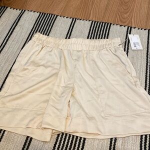 NWT Off white A new day shorts (silk like)